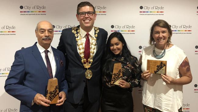 Ryde Citizen of the Year Hassib Elias (left) was honoured on Australia Day.