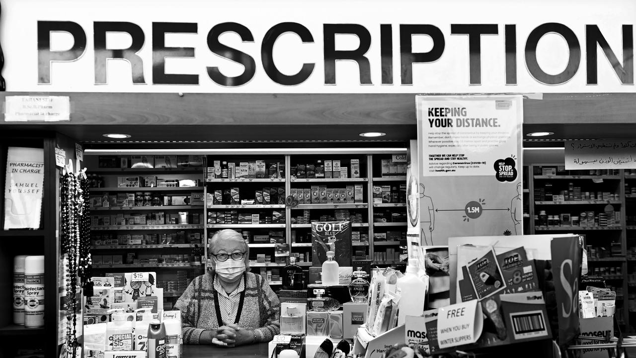 Mona Alkhoury, 66, of South Wentworthville, works as a pharmacy assistant at St Anthony's Pharmacy in Guildford. Picture: Jeremy Piper