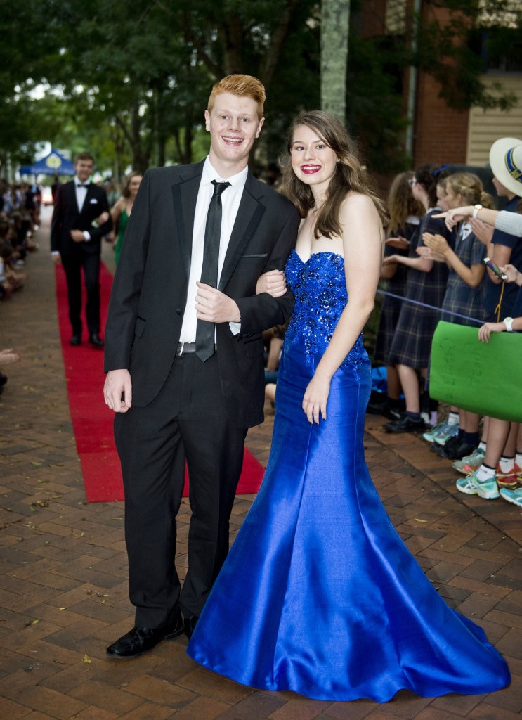 ( From left ) Lachlan Gabbett and Elizabeth Melton. Picture: Nev Madsen