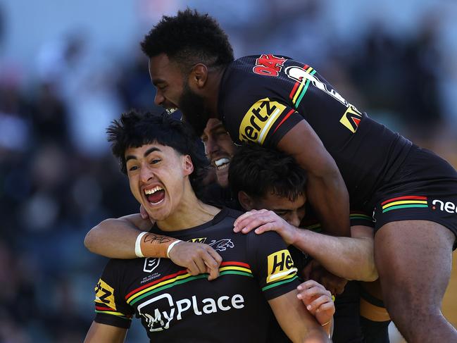 Casey McLean could step into a starting role at the Panthers in 2025, but his biggest competition is his own brother Jesse. Picture: Getty Images