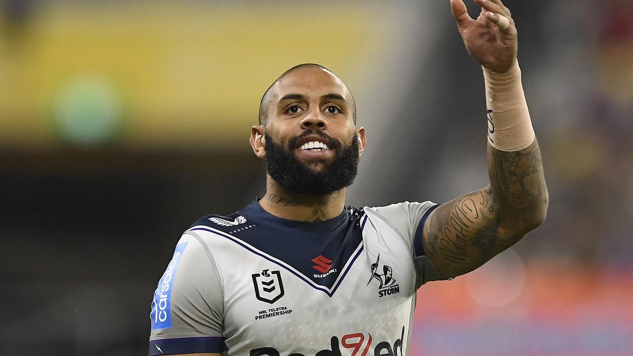 Josh Addo-Carr is among the big-name recruits joining the Bulldogs next season. Picture: Ian Hitchcock/Getty Images