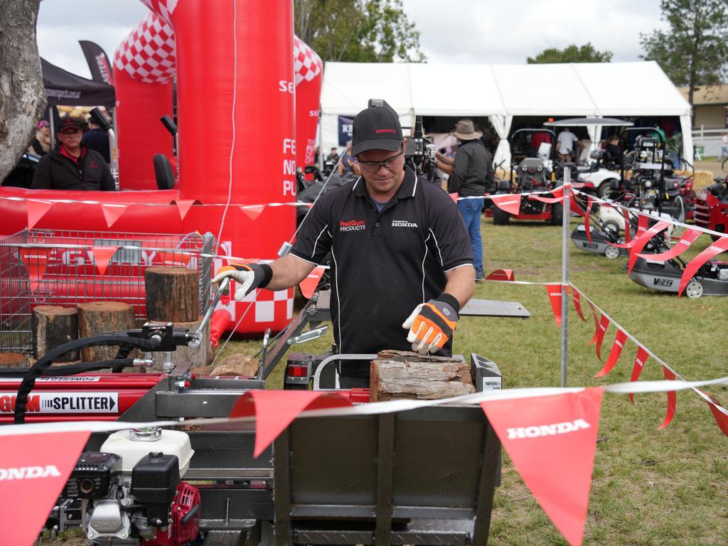 Wood cutter at Farm Fest 2025