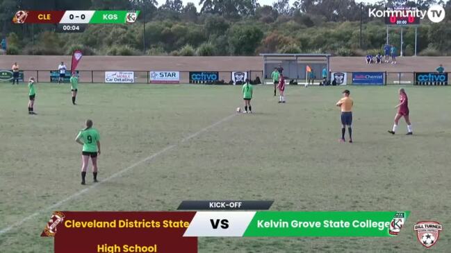 Replay: Bill Turner Trophy finals – Cleveland District State High v Kelvin Grove Secondary College