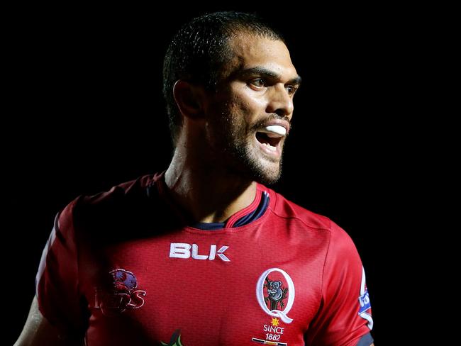 FILE - FEBRUARY 20, 2015: According to reports, Karmichael Hunt of the Queensland Reds has been charged with four counts of supplying cocaine. CAIRNS, AUSTRALIA - JANUARY 31: Karmichael Hunt of the Reds reacts during the Super Rugby trial match between the Queensland Reds and the Melbourne Rebels at Barlow Park on January 31, 2015 in Cairns, Australia. (Photo by Chris Hyde/Getty Images)