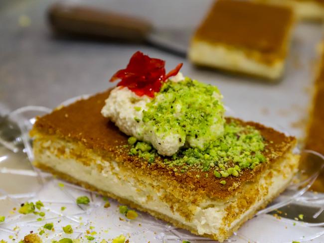 The knafeh at King of Sweets. Picture: Jenifer Jagielski