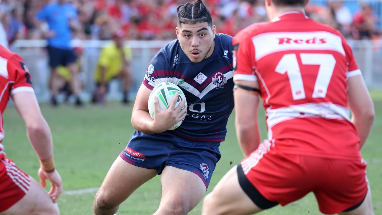 Ipswich SHS’s Oliva Iaulualo. Picture: Liam Kidston.