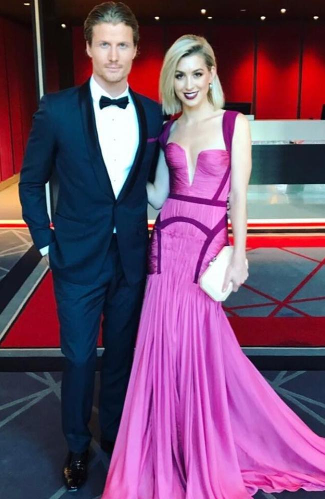 Alex Nation and Richie Strahan at the 2017 Logie awards. Picture: Instagram