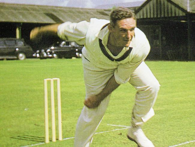 Cricketer Alan Davidson is pictured in his glory days Picture: James Horan