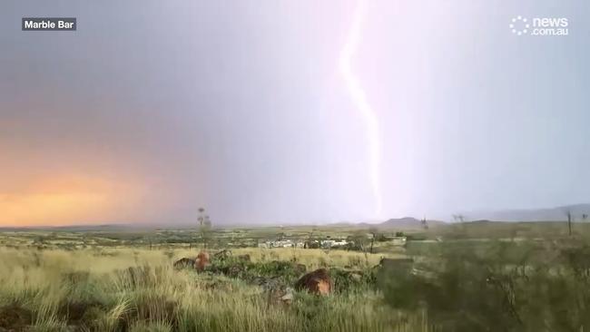 A freak storm destroys homes in the Pilbara