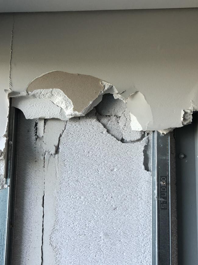 Exclusive pictures showing damage to Opal Towers Building