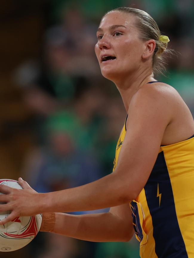 Courtney Bruce will miss her fourth game in a row. Picture: Will Russell/Getty Images