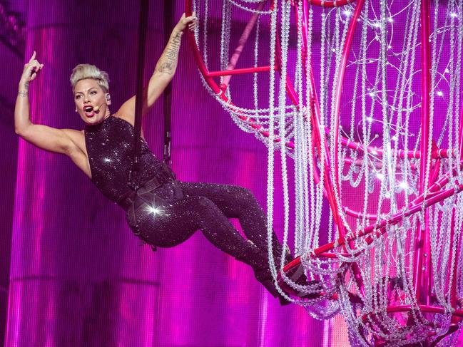 Pop superstar Pink has stood up in support of the Black Lives Matter movement. Picture: AFP