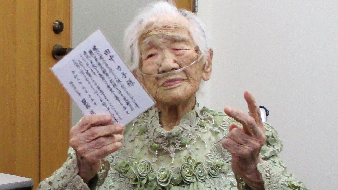 The world's oldest person, Japanese woman Kane Tanaka, has died at the age of 119. Picture: AFP Photo/Fukuoka Prefectural Government