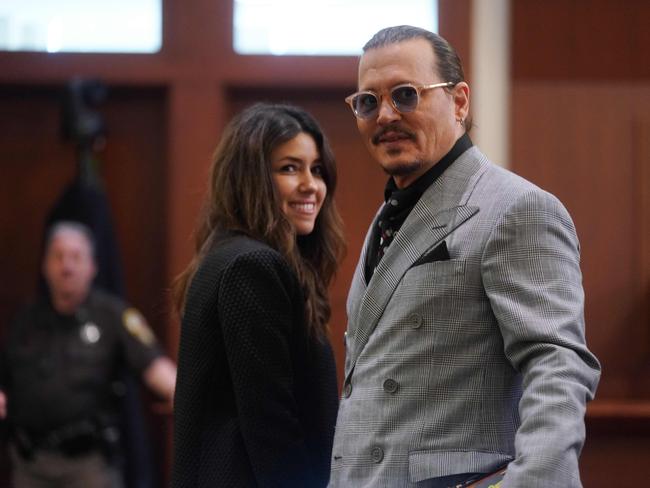 Depp’s attorney Camille Vasquez dismissed romance rumours earlier this year (Photo by Shawn THEW / POOL / AFP)