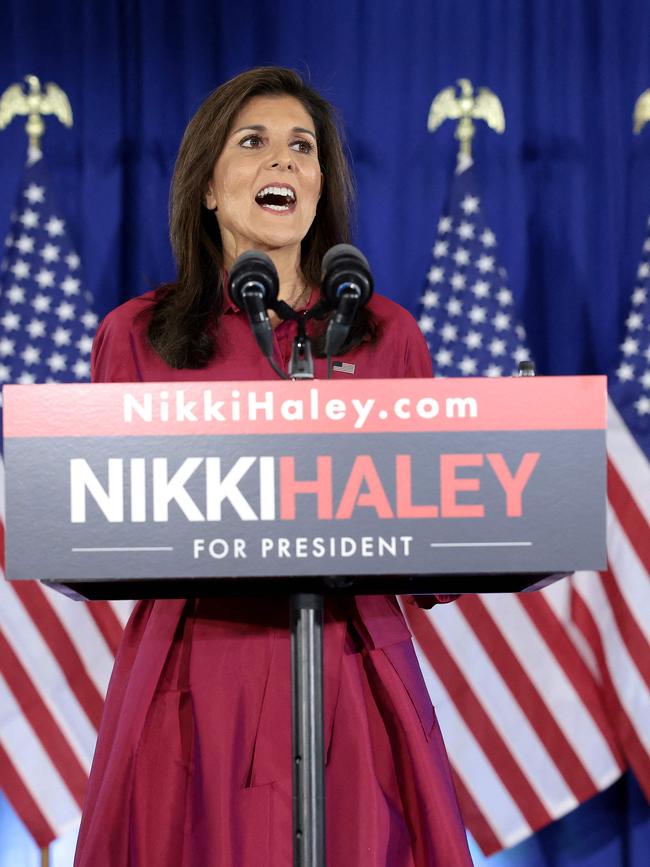 Republican presidential candidate former U.N. Ambassador Nikki Haley. Picture: Getty Images