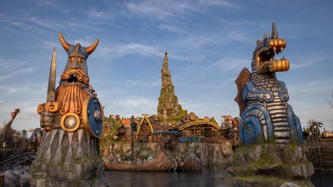 Berk is even more impressive in real life. Photo: Universal Epic Universe