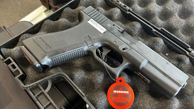 The thieves stole eight gel blaster pistols. Picture: Natasha Emeck