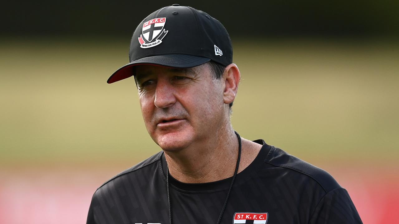 Ross Lyon is starting a new era at the Saints, but injuries may make it difficult to bank early wins. Picture: Getty Images