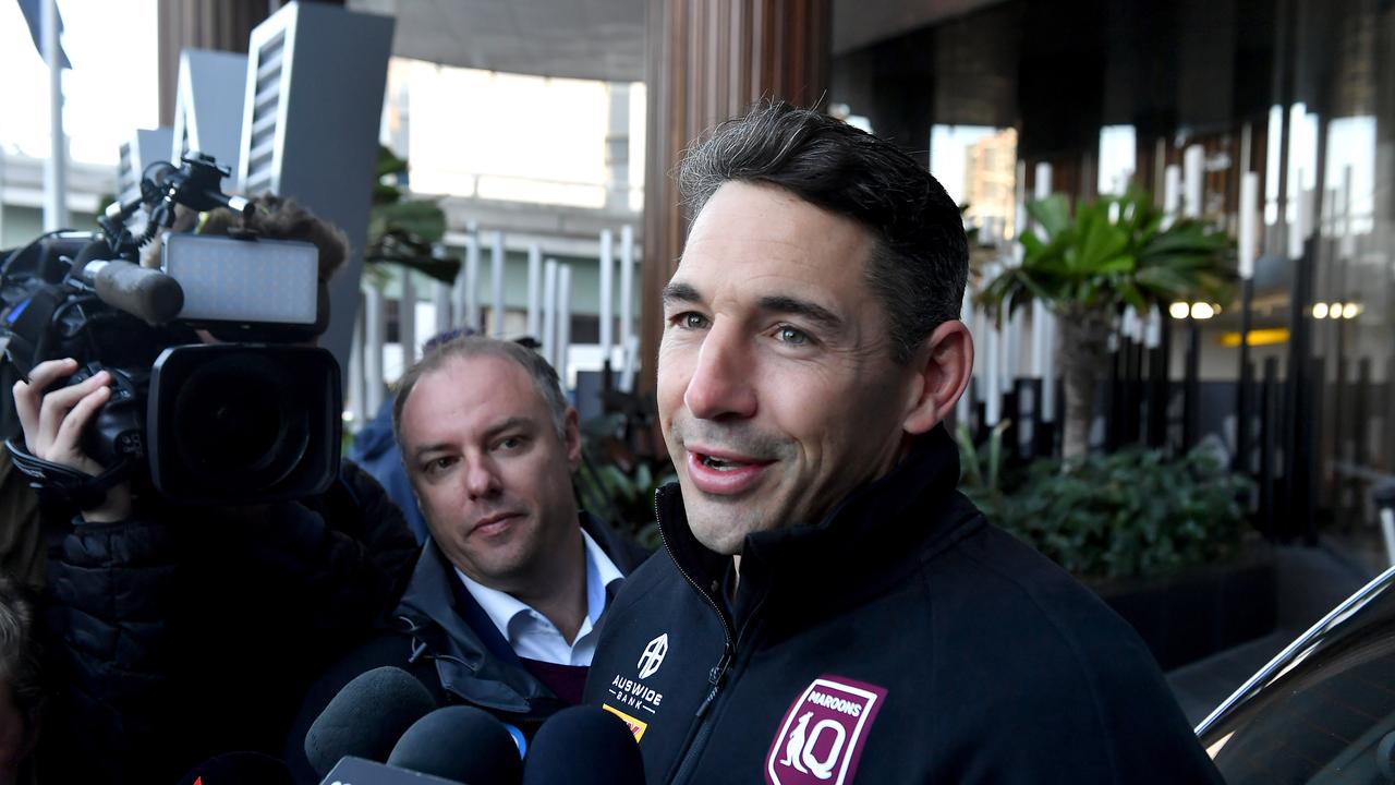 The QRL are keen to extend the contract of Maroons coach Billy Slater. Picture: John Gass.