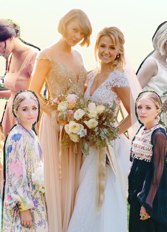 Celebrity Bridesmaids Dresses & Maid of Honour Pictures