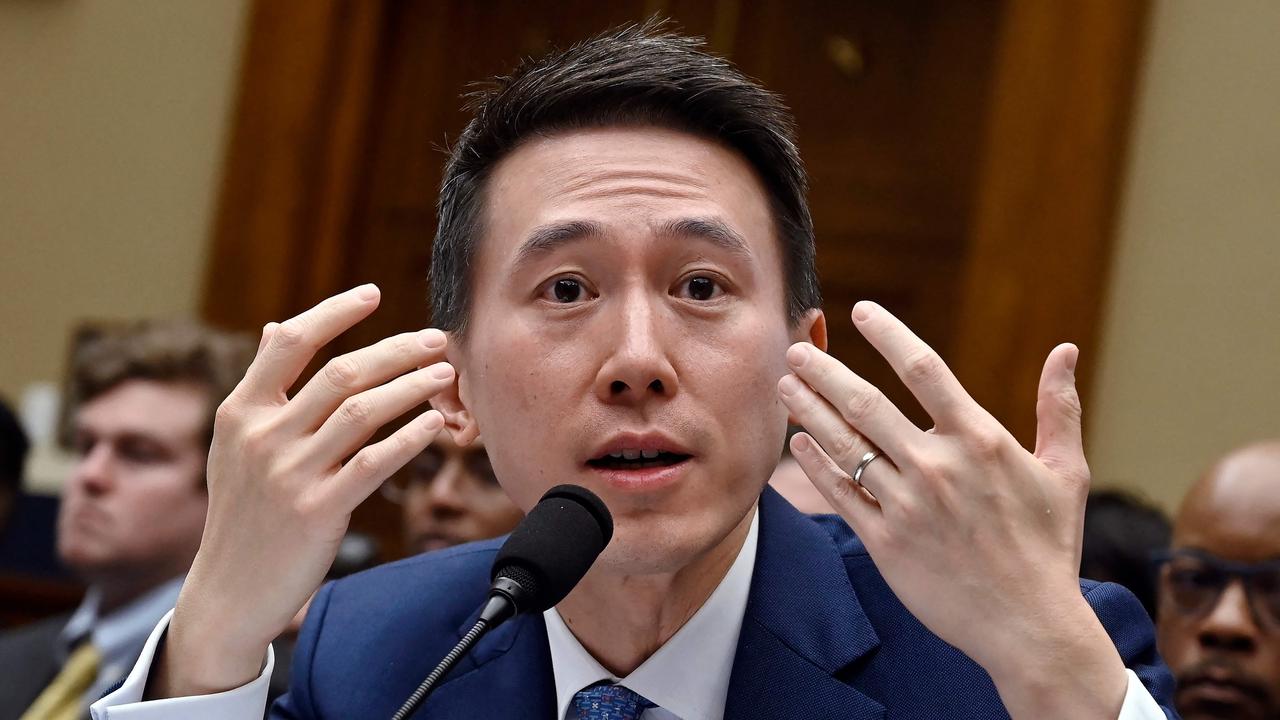 TikTok CEO Shou Zi Chew testifies before the House Energy and Commerce Committee hearing on ‘TikTok: How Congress Can Safeguard American Data Privacy and Protect Children from Online Harms’. Picture: OLIVIER DOULIERY / AFP