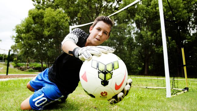 Budding goalie Stephen White has been invited to a Chinese training session.