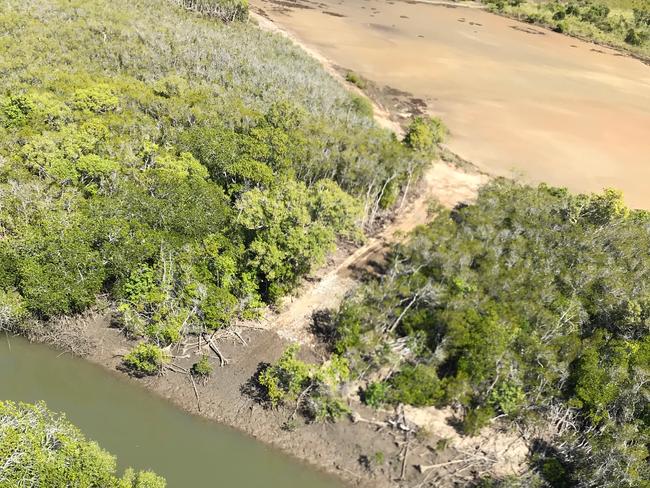 A Townsville man has been fined nearly $145,000 for illegally clearing internationally-recognised wetlands in Cape Cleveland within Bowling Green Bay National Park. Picture: Department of Environment, Science and Innovation.