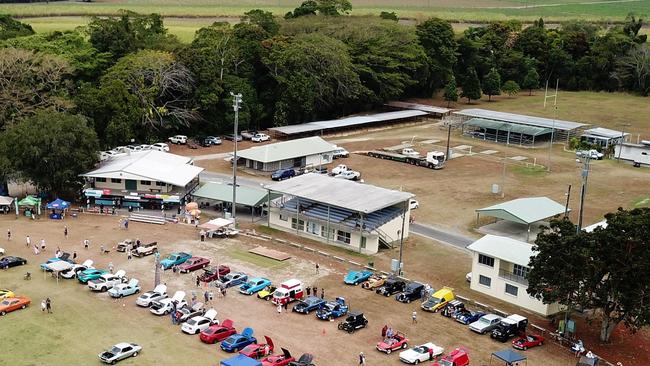 Ariel shot of the Mossman Showgrounds where police allege the assault happened. Picture: GIZELLE GHIDELLA