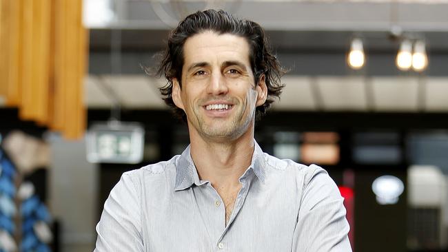 Andy Lee posing at the Osbourne Hotel, Brisbane 17th of May 2018. Andy is in Brisbane for the official launch of the new Talkin 'Bout Your Generation. (AAP Image/Josh Woning)