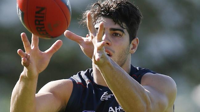 Melbourne young gun Christian Petracca set to play in practice match. Picture: Michael Klein