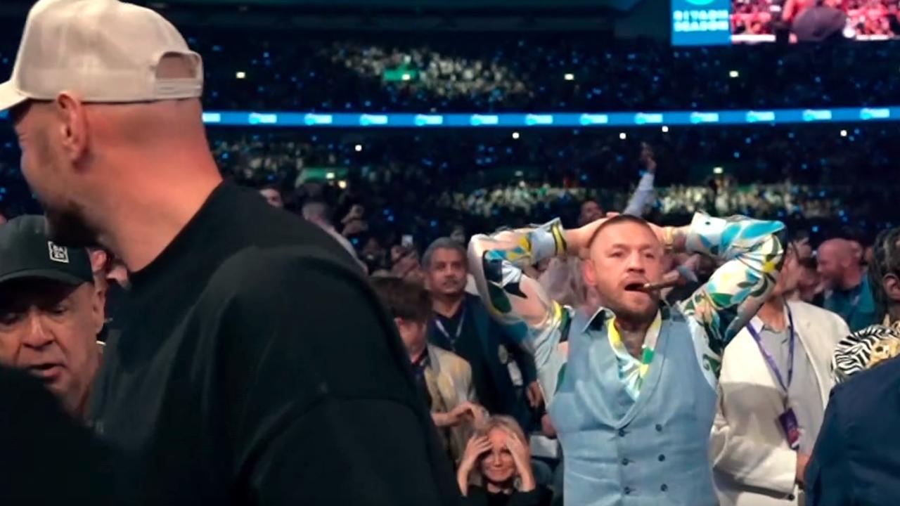 Conor McGregor's face said it all. Photo: DAZN