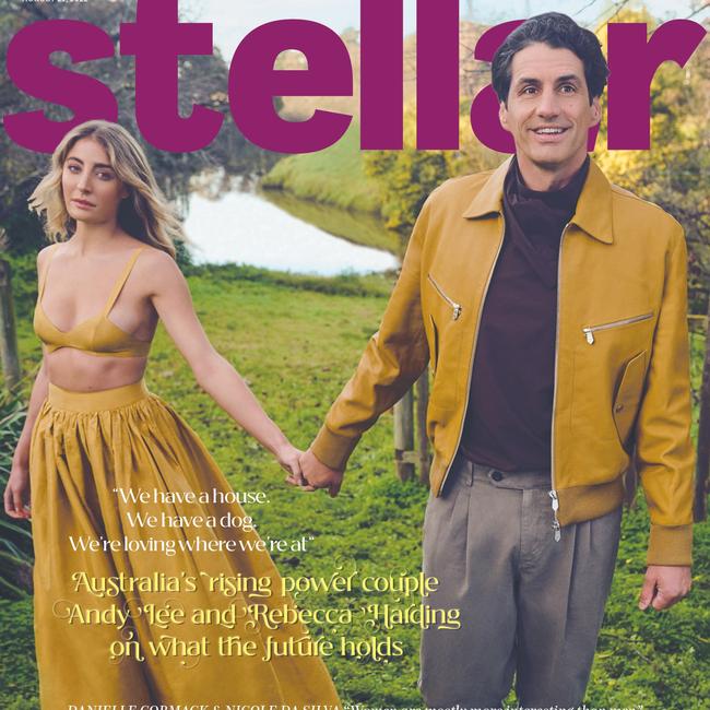 Andy Lee and Rebecca Harding star on the cover of this Sunday’s <i>Stellar</i>. Picture: Cameron Grayson