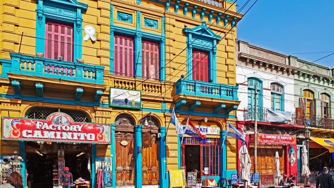 The colourful buildings of La Boca, Buenos Aires. Picture: Getty Images