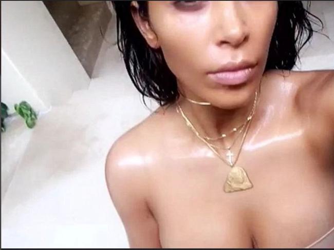 How did Kim Kardashian have time to look after her kids. Picture: kimmysnapchats / Instagram
