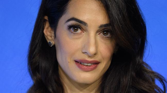 ***BESTPIX*** LONDON, ENGLAND - JULY 11: Barrister and UK Foreign Office Special Envoy on Media Freedom Amal Clooney speaks to delegates during day two of the Global Conference on Press Freedom on July 11, 2019 in London, England. The conference sees speakers from around the world sharing their experiences and thoughts on protecting the rights of members of the media around the world. (Photo by Leon Neal/Getty Images)