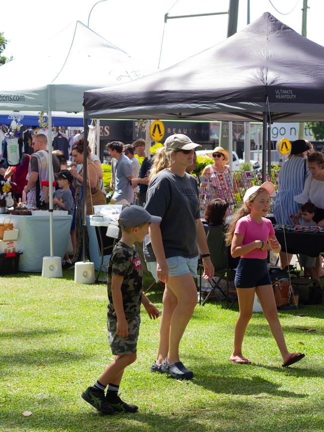 The Torquay Markets were a popular spot with live music and jumping castle.