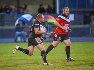 READY FOR BATTLE: Easts Justyn Porter finds some space last week against Western Suburbs. The side faces the Wallaroos today. Picture: Brian Cassidy