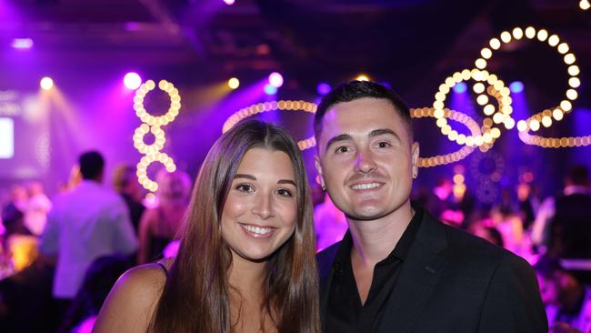 Tayla Els and Nick Kinchin at the Gold Coast Business Excellence Awards Gala 2023 at The Star Gold Coast. Picture: Portia Large