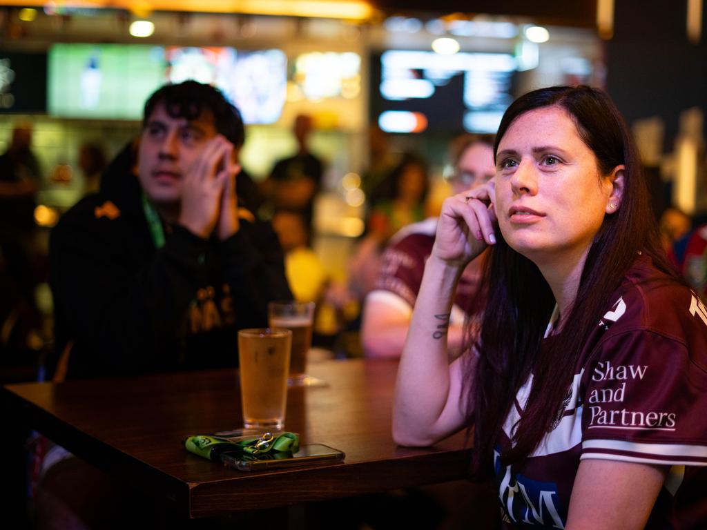 NRL fans get excited at the SuperCoach Viva non-Vegas Party at the Star Casino in Sydney. Picture: Tom Parrish