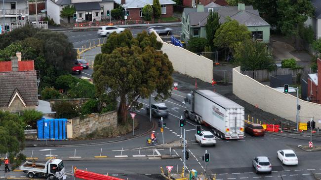 The state government says work on the fifth lane of the Southern Outlet is going well.