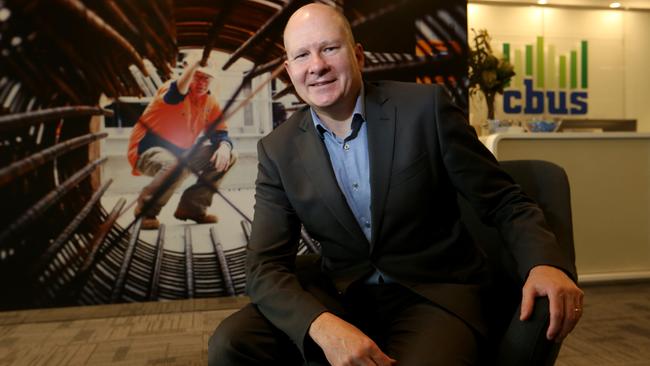 David Atkin, chief executive of construction industry superannuation fund Cbus. Picture: David Geraghty / The Australian.