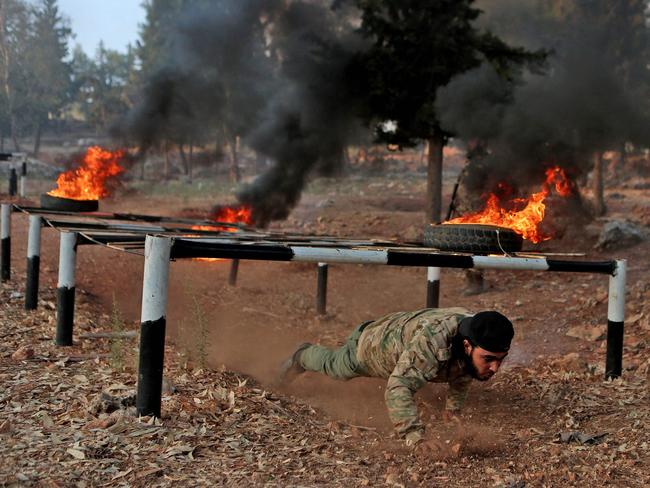 Jemaah Islamyiah is fundraising for recruits to go to jihadist training camps in Syria. Picture: Aaref Watad / AFP