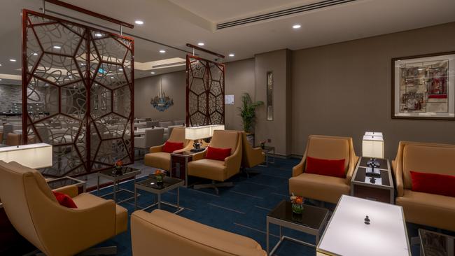 The first and business class lounge for Emirates in Saudi Arabia.