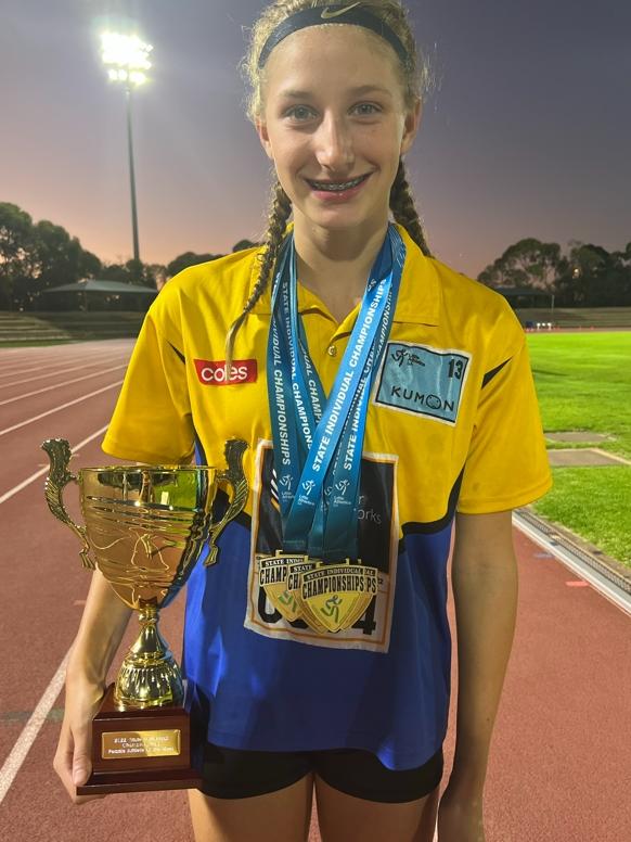 Young athlete Iluka Taylor, 14, has been identified as among the state's top young sporting talent. Pictures: Supplied