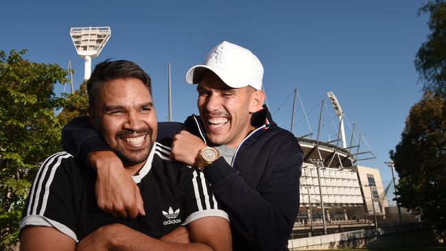 Andrew Krakouer has helped mentor Harley Bennell during his AFL comeback. Picture: Josie Hayden