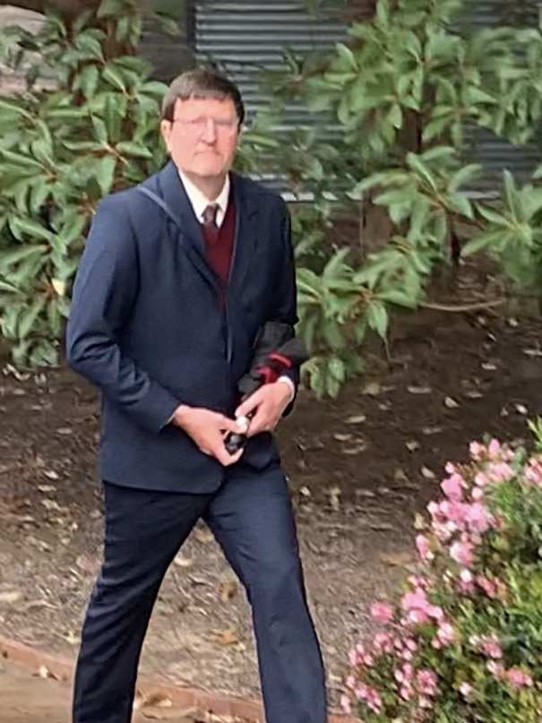 Matthew Benson leaves Hornsby Local Court on September 9, 2020. Picture: Madelaine Wong