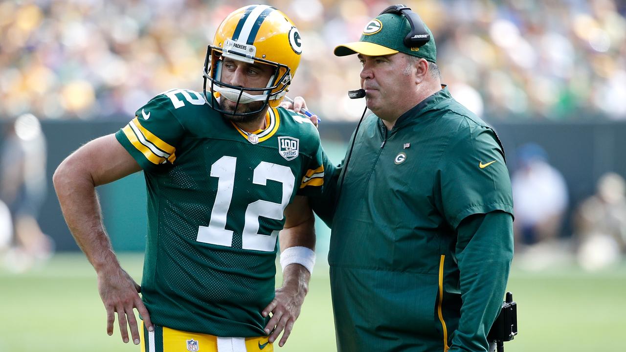 Aaron Rodgers and Mike McCarthy.