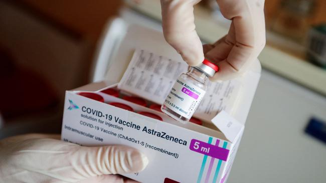 A shipment of 250,000 doses of the AstraZeneca/Oxford vaccine has been blocked from coming to Australia under the EU’s new export rules. Picture: AFP