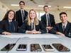 L-R
Teacher Lauren Mauger with McKinnon Secondary students:
Alyssa, 15
Akira, 15
Jordan ,14
Ben, 15
Kosta, 14

 All public schools in Victoria will ban students from having mobile phones from the first bell to the last. Students will have to keep phones in their lockers. Picture: Jason Edwards