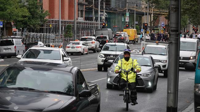 Spencer St has recorded a sharp increase in traffic. Picture: Alex Coppel